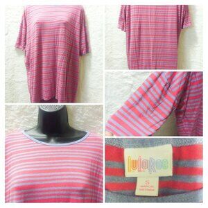 LulaRoe Simply Comfortable Striped Hi-Lo Super Soft Tunic Women's Size Small